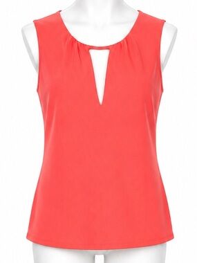 express Sleeveless Keyhole Coral Top size XS